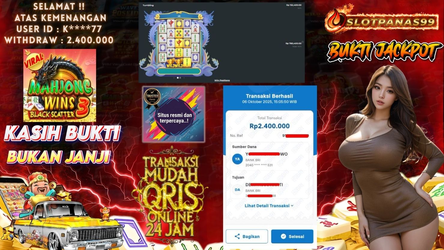 SLOTPANAS99 JACKPOT SLOT MAHJONG WINS 3 BLACK SCATTER